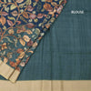 Tussar Multi Colour Kalamkari Printed Saree 02