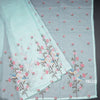 Kota Powder Blue Thread Work Saree In Tree Design