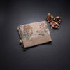 Linen Cream Saree With Floral Painted Sequence Work
