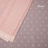 Kota Peach Floral Thread Work Saree