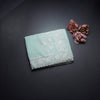 Kota Powder Blue Floral Thread Work Saree