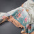 Raw Silk Pista Green Zari Checked With floral Printed Saree And Zari Border