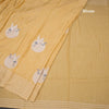 Raw Silk Yellow Thread Work Saree In Bird Design