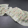 Semi Linen Pista Green Floral Printed Saree 02
