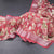 Semi Linen Reddish Pink Floral Printed Saree