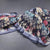 Semi Linen Navy Blue Floral Printed Saree