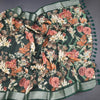 Semi Linen Dark Green Floral Printed Saree