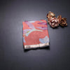 Semi Raw Silk Rust Orange Floral Printed Saree And Ribbon Border