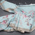 Raw Silk Light Blue Floral Printed Saree