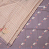 Raw Silk Multi Colour Checked Saree With Paint Work