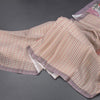 Raw Silk Multi Colour Checked Saree With Paint Work