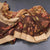 Semi Linen Dark Brown Floral Printed Saree