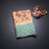 Kota Dark Sandal Floral Paint Work Saree