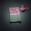 Kota Rose Pink Floral Paint Work Saree