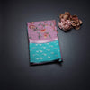 Kota Onion Pink Floral Paint Work Saree