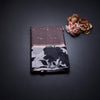 Kota Dark Brown Saree With Zari Buttas And Printed Border