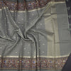 Kota Sage Green Saree With Zari Buttas And Printed Border