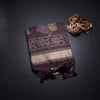 Raw Silk Onion Pink Printed Saree 02