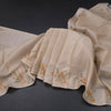 Raw Silk Cream Zari Checked Saree and Thread Border