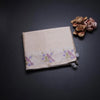 Raw Silk Cream Zari Checked Saree and Thread Border 02