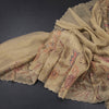 Tissue Gold Zari Thread Work Saree With Mirror Work