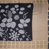Kota Black Floral Printed Saree And Zari Checked Border 03