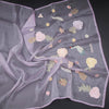 Soft Tissue Lavender Thread Work Saree