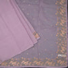 Kota Lavender Floral Thread Work Saree