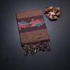 Raw Silk Pink Printed Saree And Zari Border