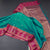 Art Silk Peacock Green Saree With Zari Buttas And Mango Border