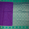 Art Silk Purple Saree With Zari Buttas And Zari Border