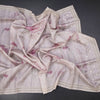 Raw Silk Light Onion Pink Floral Printed Saree And Cut Work Border