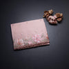 Kota Peach Floral Thread Work Saree And Cut Work Border