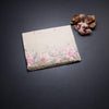 Kota Cream Floral Thread Work Saree And Cut Work Border
