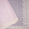 Kota Light Pink Floral Thread Work Saree 02