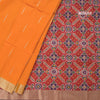 Raw Silk Mango Yellow Malli Moggu Design And Zari Border