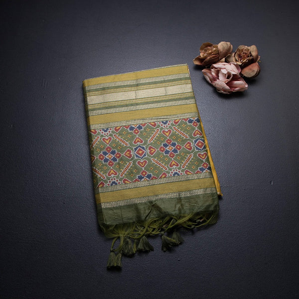 Raw Silk Yellow Saree With Malli Moggu Design And Zari Border