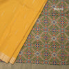 Raw Silk Yellow Saree With Malli Moggu Design And Zari Border