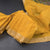 Raw Silk Yellow Saree With Malli Moggu Design And Zari Border