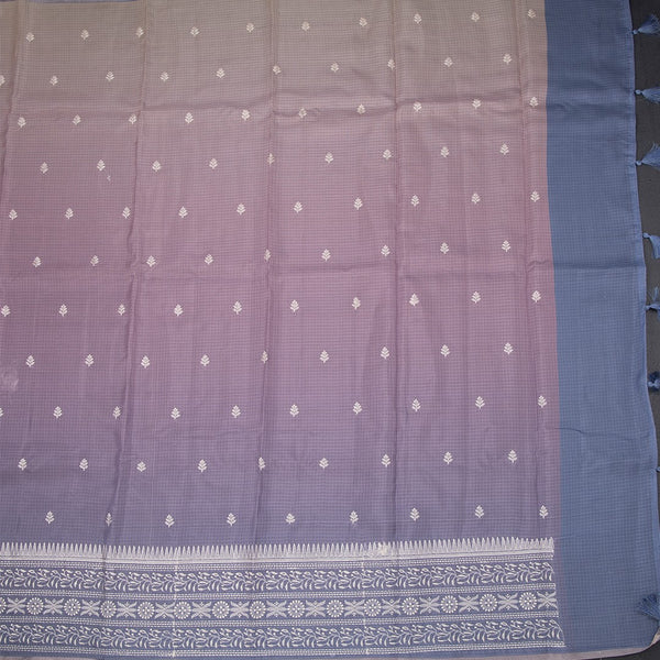 Kota Multi Colour Floral Thread Work Saree