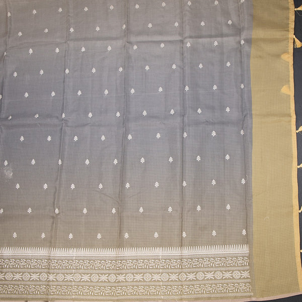 Kota Multi Colour Floral Thread Work Saree 02