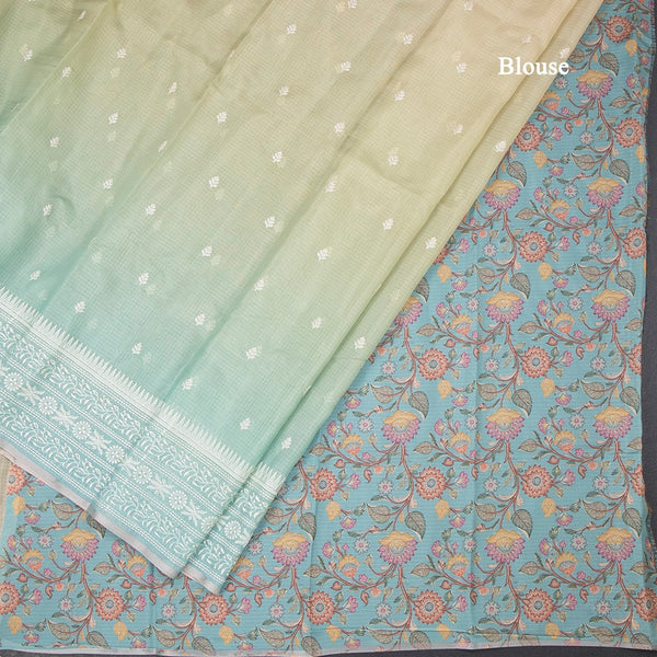 Kota Multi Colour Floral Thread Work Saree 03