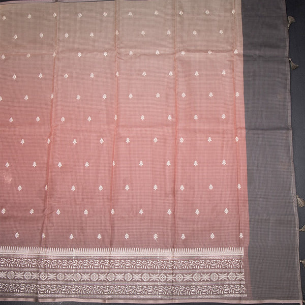 Kota Multi Colour Floral Thread Work Saree 04