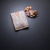 Semi Raw Silk Cream Leaf Printed Saree 05