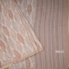 Semi Raw Silk Cream Floral Printed Saree 07