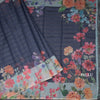 Kota Dark Blue Floral Printed Saree