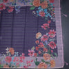 Kota Dark Purple Floral Printed Saree