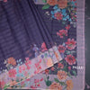 Kota Dark Purple Floral Printed Saree