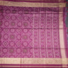 Semi Raw Silk Magenta Pink Printed Saree