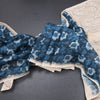 Semi Linen Peacock Blue Printed Saree And Thread Pallu